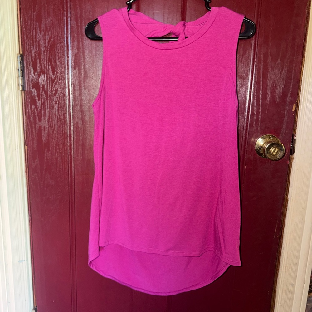 Women’s Sleeveless Shell Top - Bright Pink